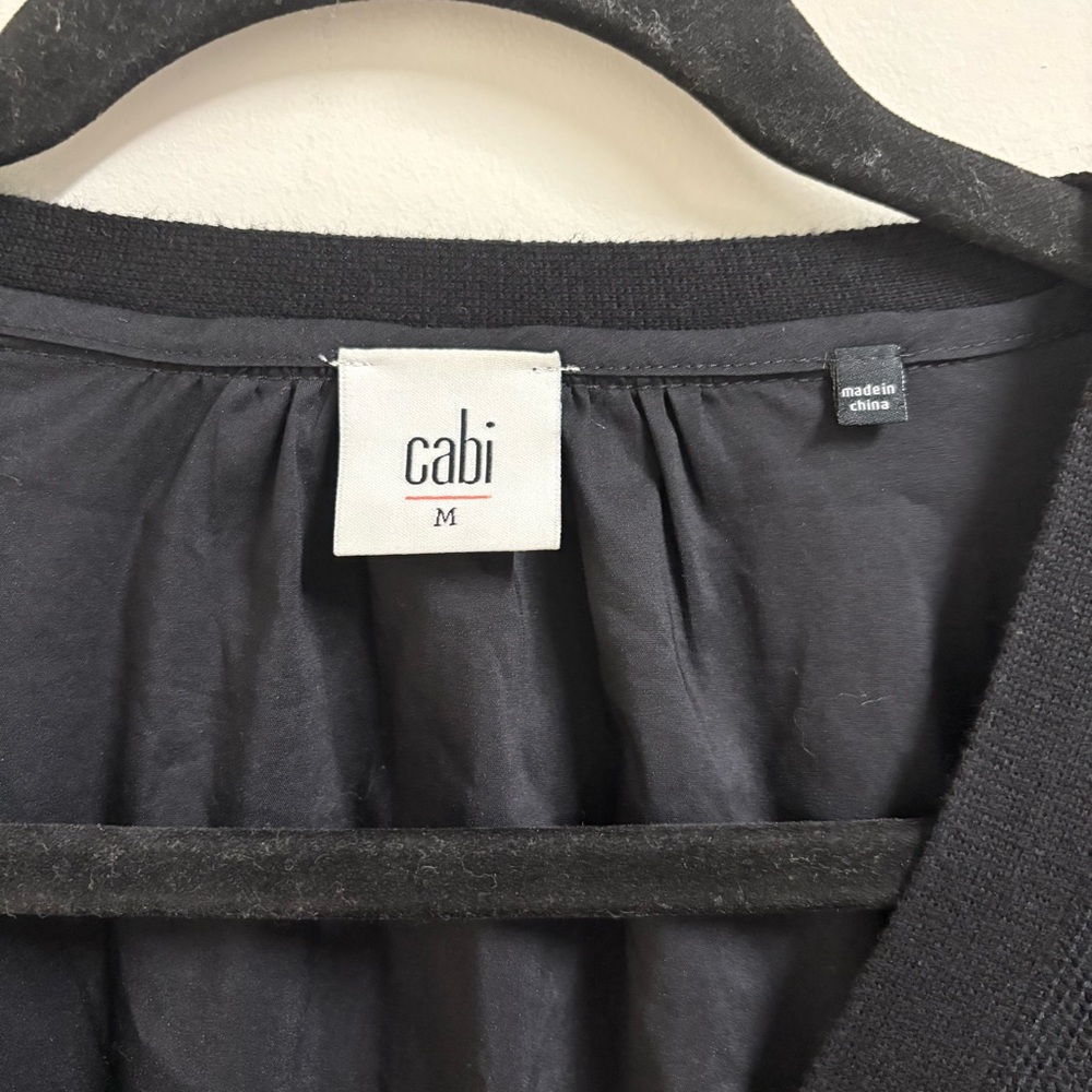 Cabi 5143 Windbreaker Boyfriend Cardigan Black Size M Medium - Picture 4 of 8